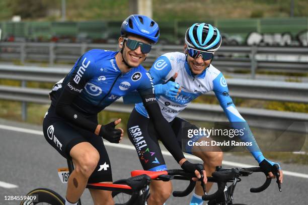 Gino Mader of Switzerland and NTT Pro Cycling Team / Matteo Badilatti of Switzerland and Team Israel Start-Up Nation / during the 75th Tour of Spain...