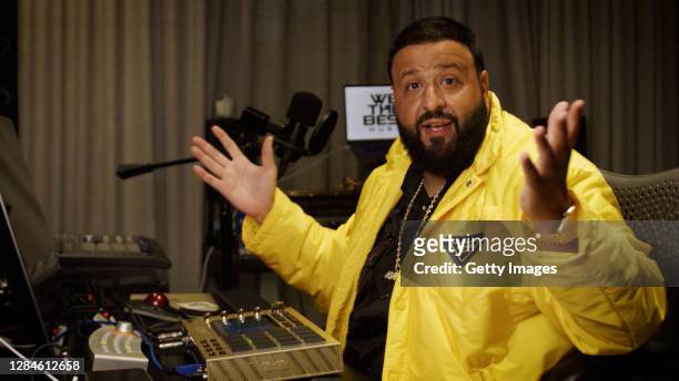 In this screengrab released on November 08, DJ Khaled performs at the MTV EMA's 2020. The MTV EMA's aired on November 08, 2020.