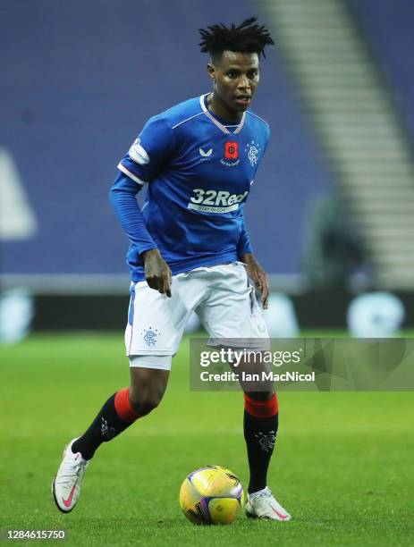 Bongani Zungu of Rangers is seen in action during the Ladbrokes Scottish Premiership match between Rangers and Hamilton Academical at Ibrox Stadium...