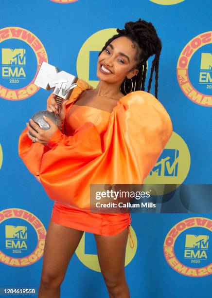 In this image released on November 08, Leigh-Anne Pinnock of Little Mix poses ahead of the MTV EMA's 2020 on November 01, 2020 in London, England....