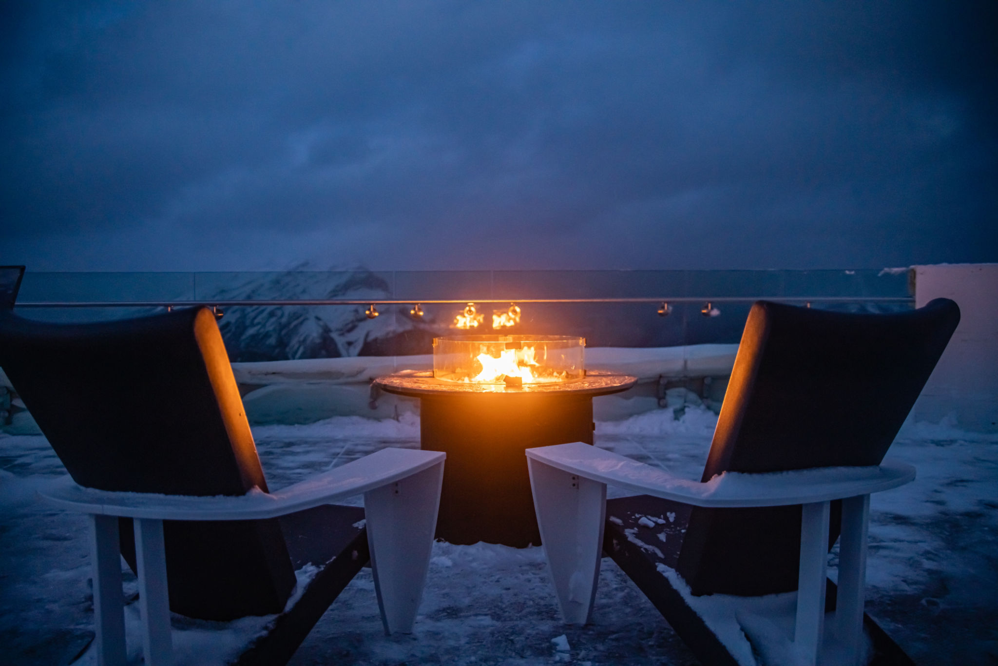 fireplace winter