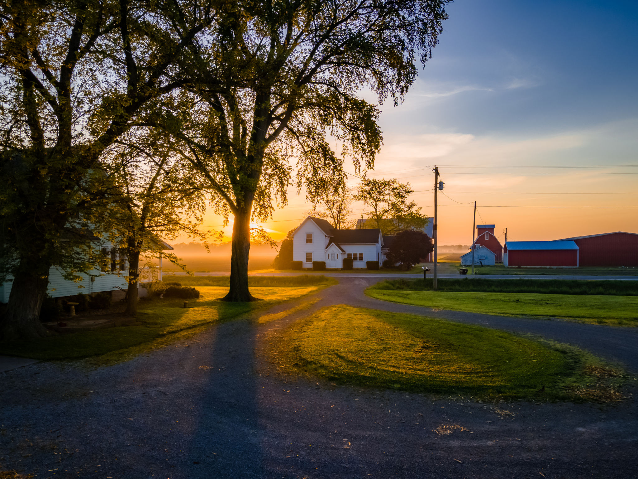 Sunrise at the Farmhouse Sunrise at the Farmhouse