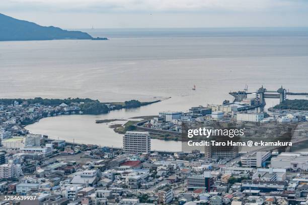 numazu city in shizuoka prefecture of japan - izu peninsula stock pictures, royalty-free photos & images