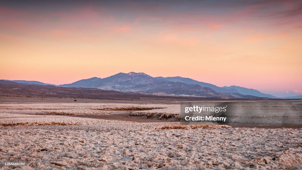 Fornalha Creek Death Valley National Park Sunset Panorama EUA