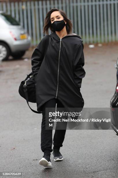 Janette Manrara from Strictly Come Dancing 2020 seen arriving at a rehearsal studio on November 09, 2020 in London, England.