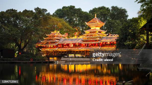 china shenzhen lantern lights pagoda - shenzhen stock pictures, royalty-free photos & images