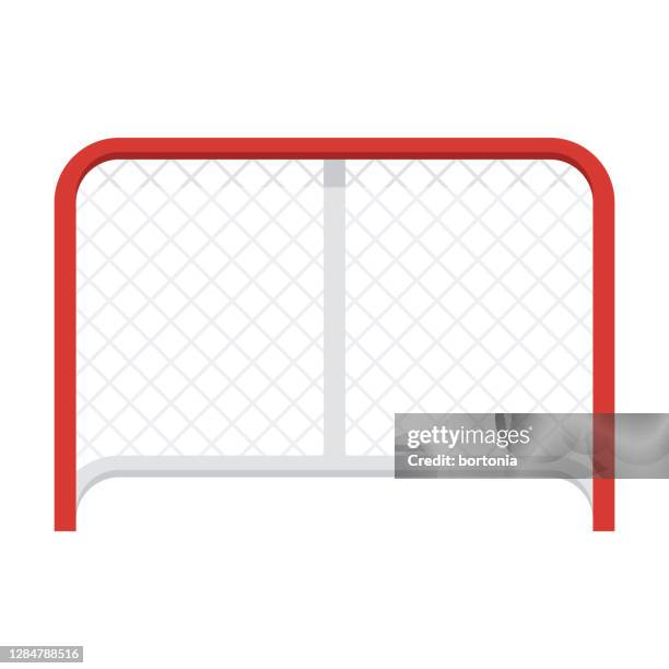 hockey net icon auf transparentem hintergrund - ice hockey stock-grafiken, -clipart, -cartoons und -symbole