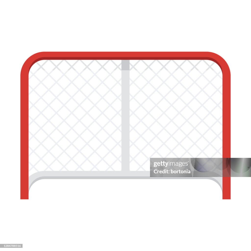 Hockey Net Icon on Transparent Background
