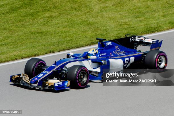 Marcus Ericsson, pilote automobile suédois, au volant de la Sauber C36, lors de la 3e séance d'essais libres du Grand-Prix du Canada, sur le circuit...