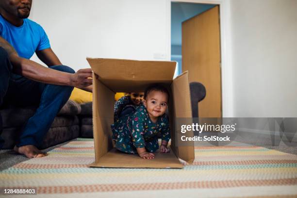 playing at home - crawling stock pictures, royalty-free photos & images