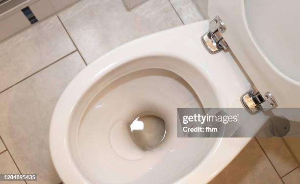 dirty unhygienic toilet - dirty toilet bowl stock-fotos und bilder