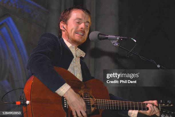 Damien Rice performs at an event, London, 2008.