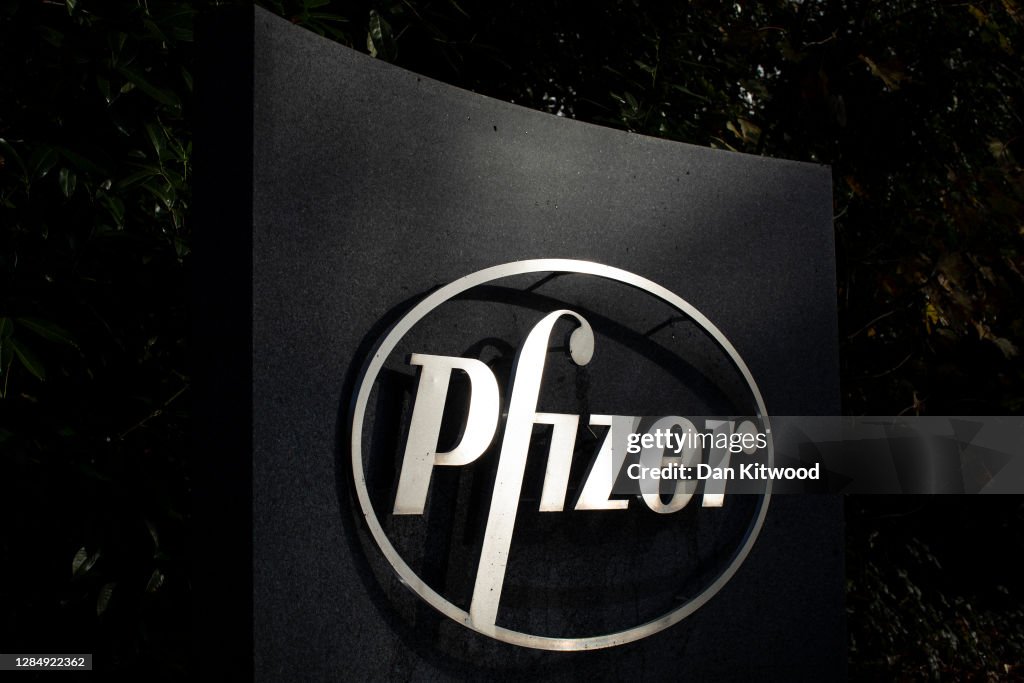 Pfizer Building Sign A general view of the Pfizer Headquarters sign on November 10, 2020 ...