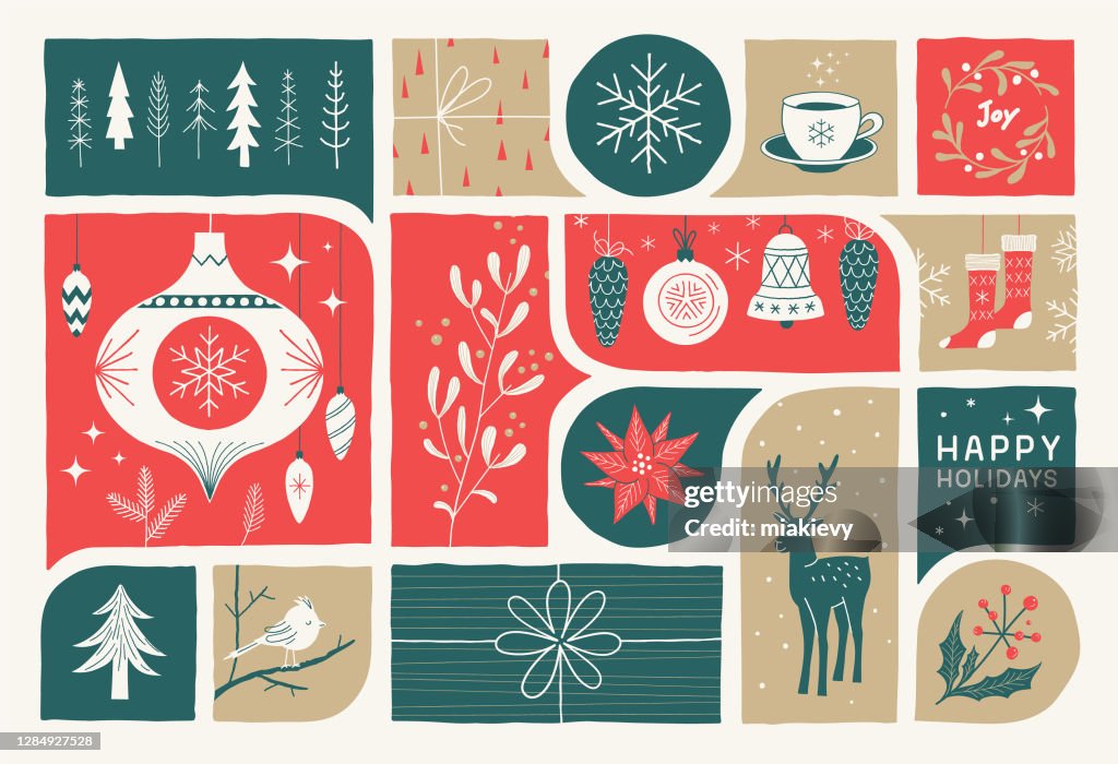 Holidays greeting card