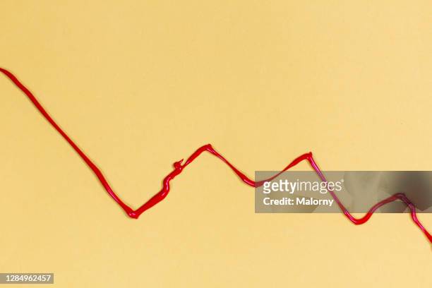 abstract line chart with paint. representing financial markets or other business or scientific data - dax stock-fotos und bilder