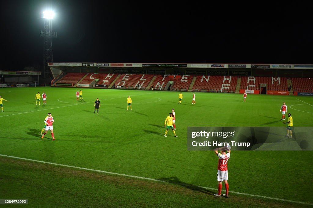 Cheltenham Town v Norwich City U21 - EFL Trophy