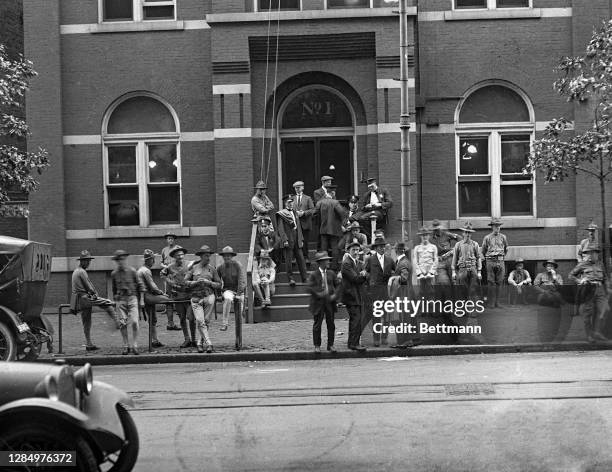 Order is now being kept in Washington, DC by details of U.S. Troops and Marines. Although martial law has not been established, the city is...