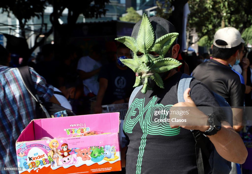 Protest for Cannabis Legalization in Mexico