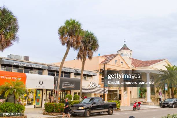 st. armands circle, sarasota, florida, amerikas förenta stater usa - bradenton bildbanksfoton och bilder