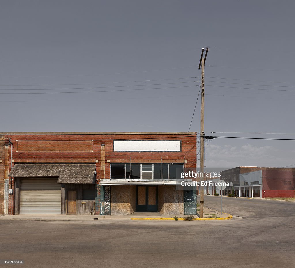 Small Country Town Street Scene
