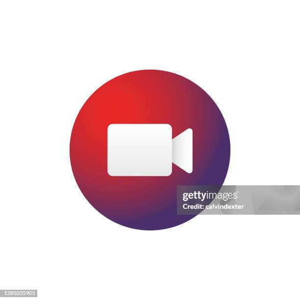 video call icon design - remote teaching stock illustrations