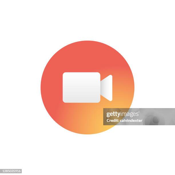 video call icon design - remote teaching stock illustrations