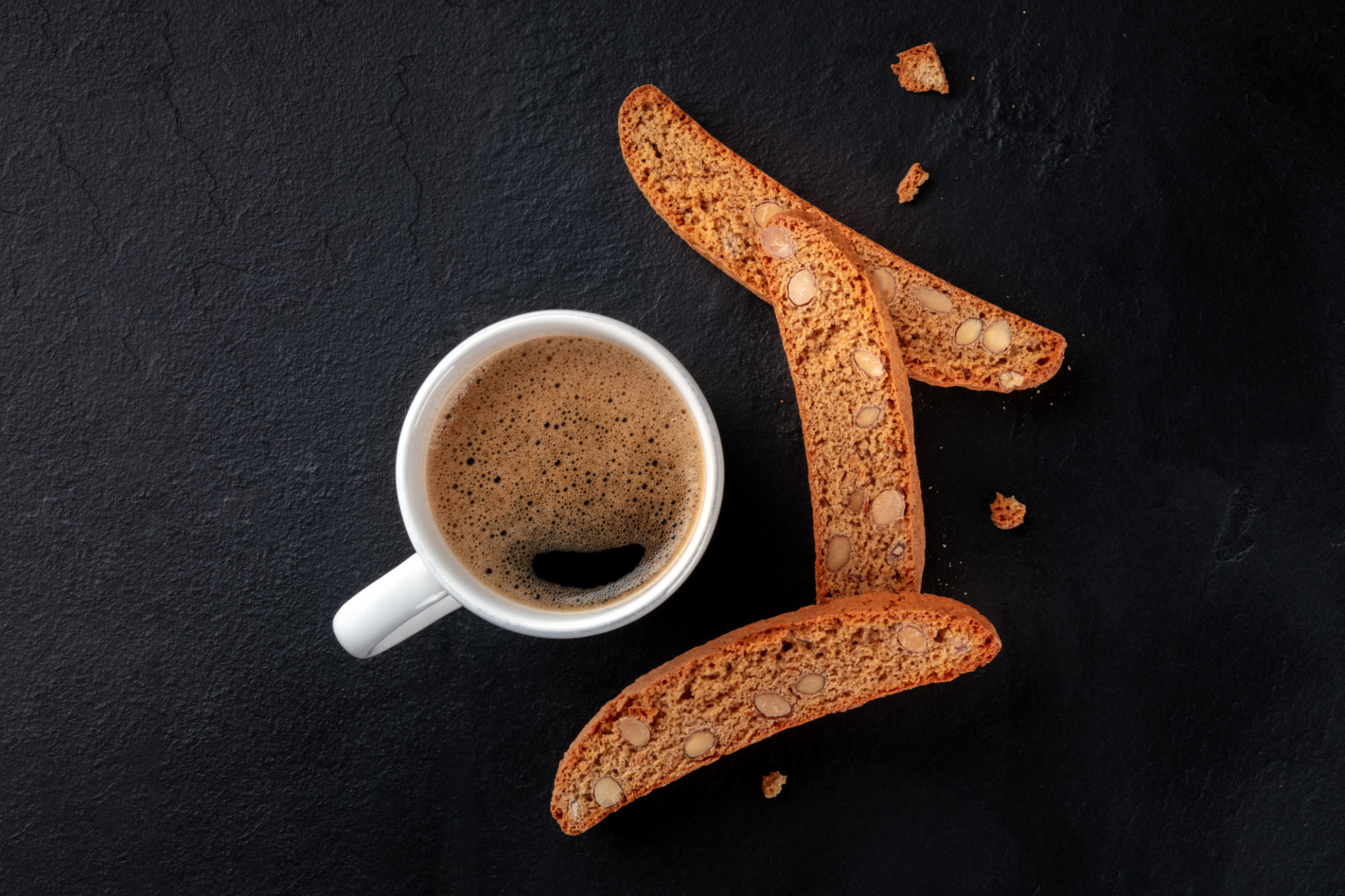 biscotti and coffee