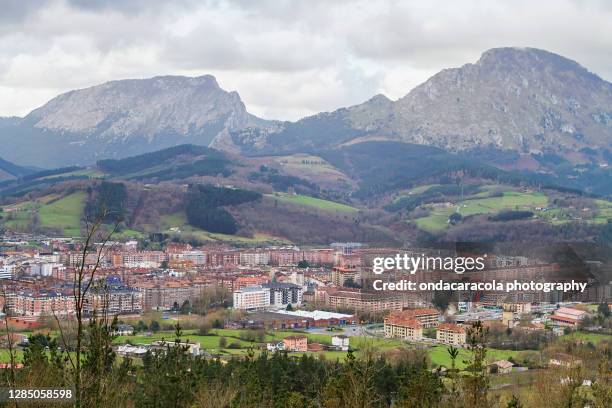 iurreta town in vizcaya - biskaje stockfoto's en -beelden