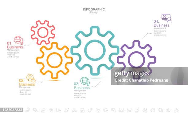 business data visualization. timeline infographic icons designed for abstract background template stock illustration abstract, advice, awards ceremony, brochure, built structure - alternative path stock illustrations