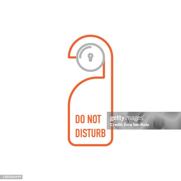 428 請勿打擾標誌 High Res Illustrations - Getty Images