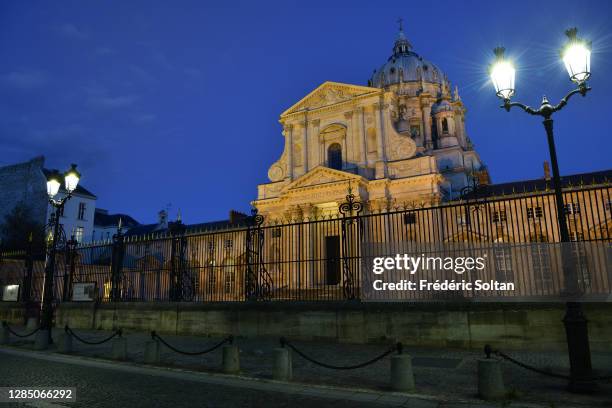 The church of "Val-de-Grâce" in the neighborhood of "Port Royal" in Paris on November 03, 2020 in Paris, France.