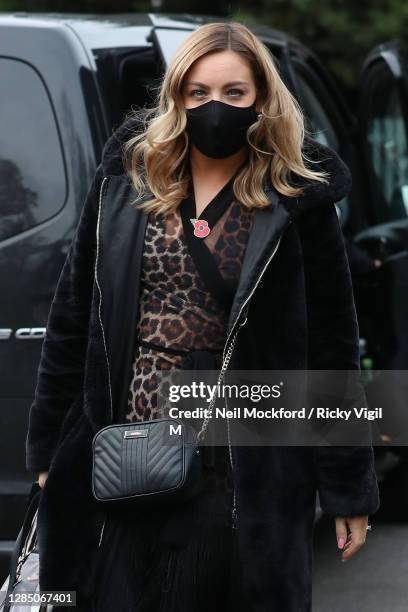 Strictly Come Dancing 2020 dancer Amy Dowden seen arriving at a rehearsal studio on November 11, 2020 in London, England.