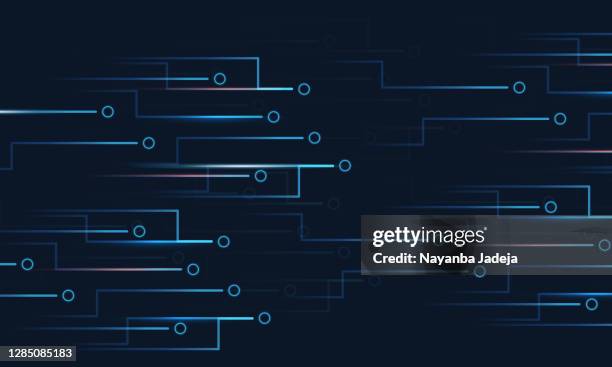 abstract futuristic circuit board background - circuit board pattern stock illustrations