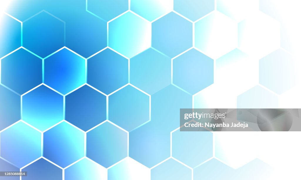 Modern Colorful Backdrop With Hexagonal Pattern Free Stock Vector