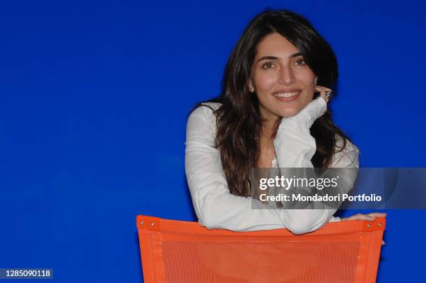 Italian actress Caterina Murino during the photocall of the film Un fiore di campo. Rome , October 20th, 2006