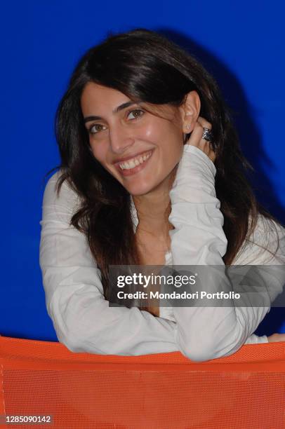 Italian actress Caterina Murino during the photocall of the film Un fiore di campo. Rome , October 20th, 2006