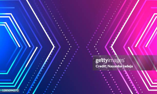 colorful geometry pattern background stock illustration - octagon stock illustrations