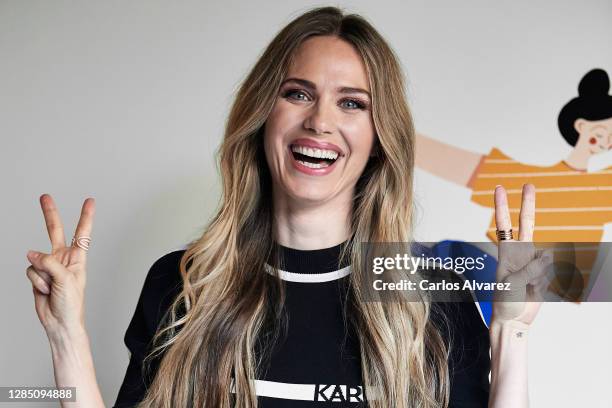 Actress Vanesa Romero presents 'Sonae Sierra' campaign to mentally deal with Covid-19 at Havas Village on November 11, 2020 in Madrid, Spain.