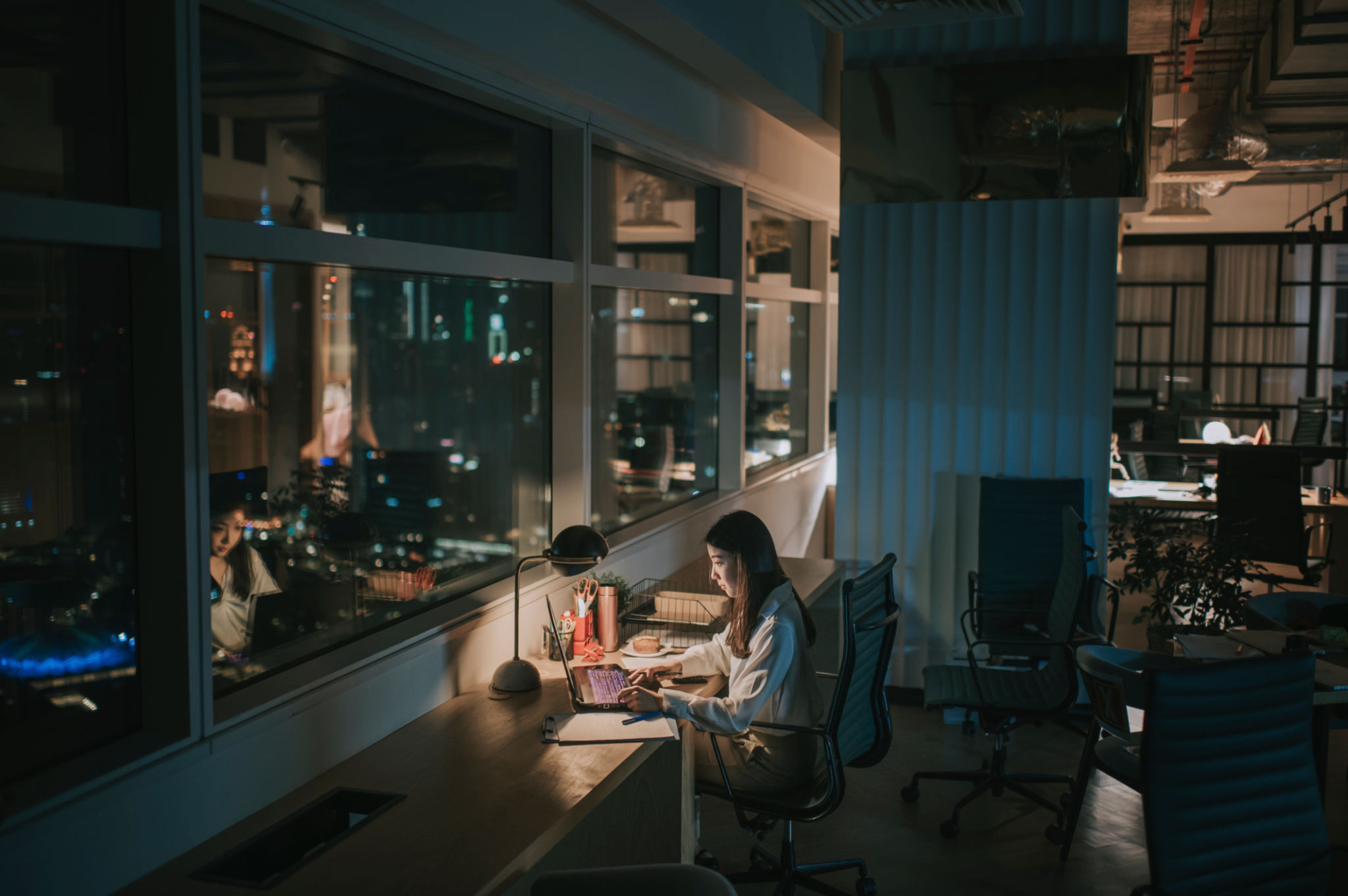 busy office