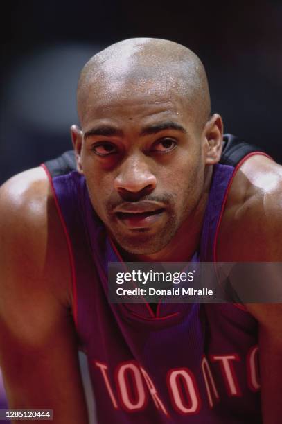 Vince Carter, Power Forward for the Toronto Raptors during the NBA Pacific Division basketball game against the Los Angeles Clippers on 2nd January...