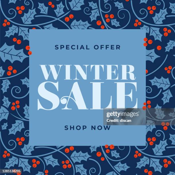 winter sale design for advertising, banners, leaflets and flyers. - sunday stock illustrations