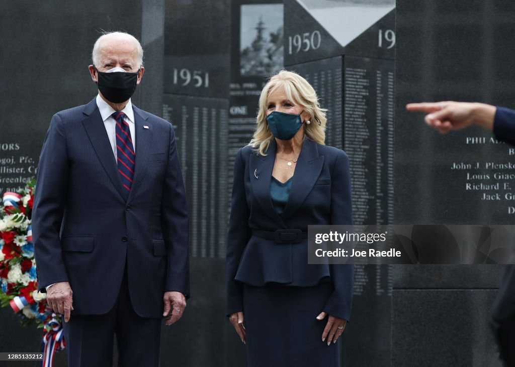President-Elect Joe Biden Marks Veterans Day In Philadelphia