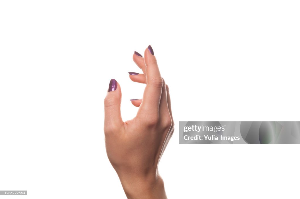 Close up on hands in relaxed gesture