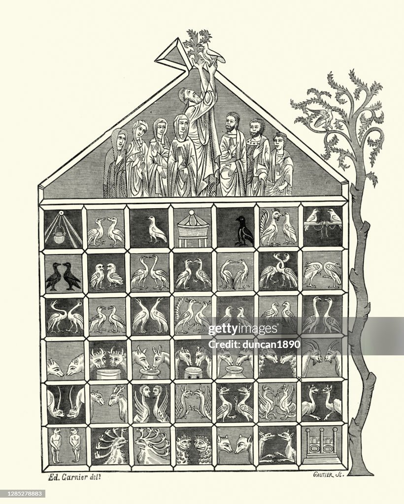 Vintage-Illustration von Noahs Arche