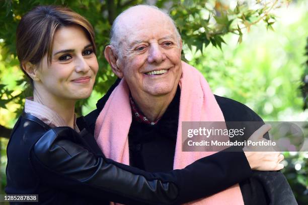 Italian actress Paola Cortellesi and italian actor and playwright Dario Fo attends fiction Rai Callas photocall. Rome , December 2nd, 2015