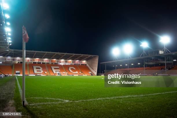 General view of the Blackpool Football Club stadium Bloomfield Road after the EFL Trophy Northern Group G match between Blackpool and Leeds United...