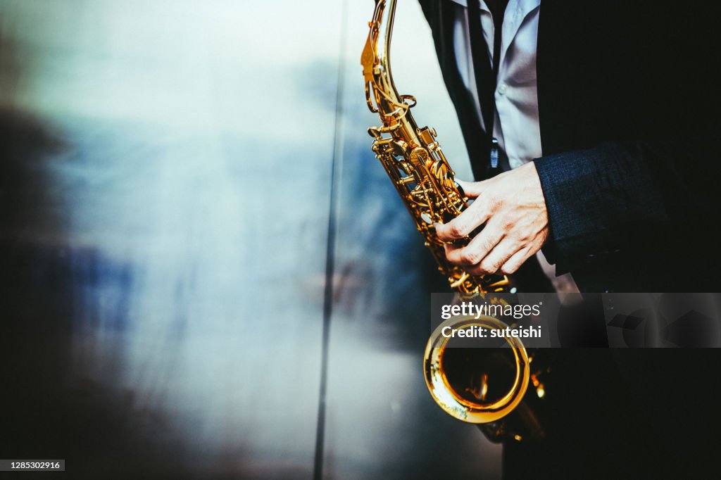 The saxophone player