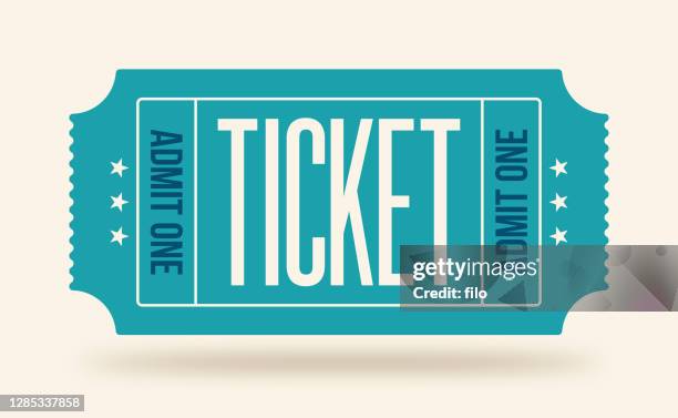 ticket admit one - movie ticket stock illustrations