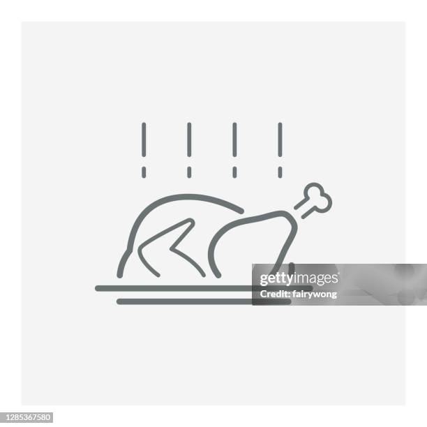roast turkey icon - roasted tomatoes stock illustrations