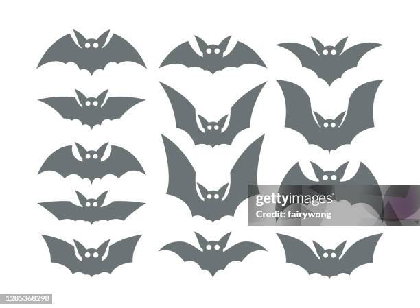 bat icons - sucking stock illustrations